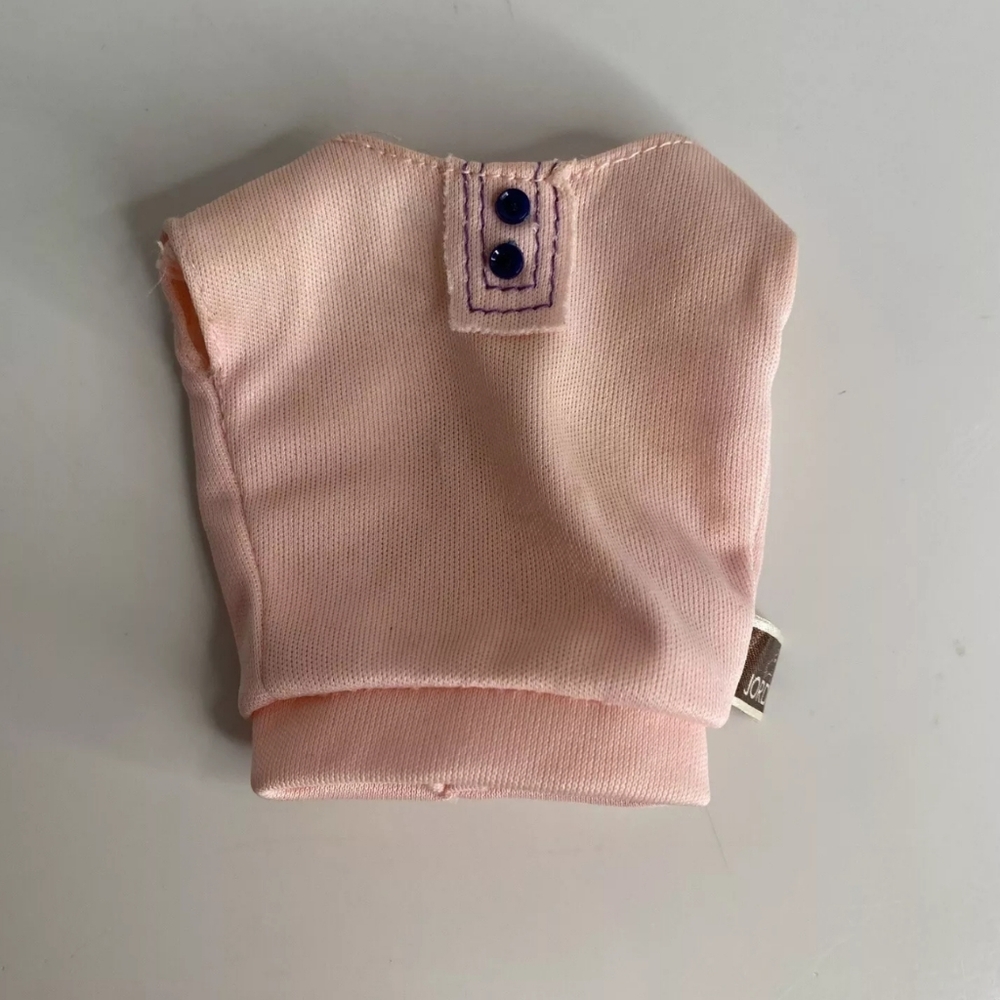 Vintage 1981 Mego Jordache Doll Pink Shirt Barbie Clothing Clothes